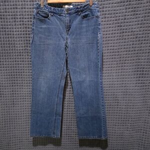 High Rise Bootcut Jeans 10S 32x29 Y2K Relaxed Stretch Med Wash Casual Western
